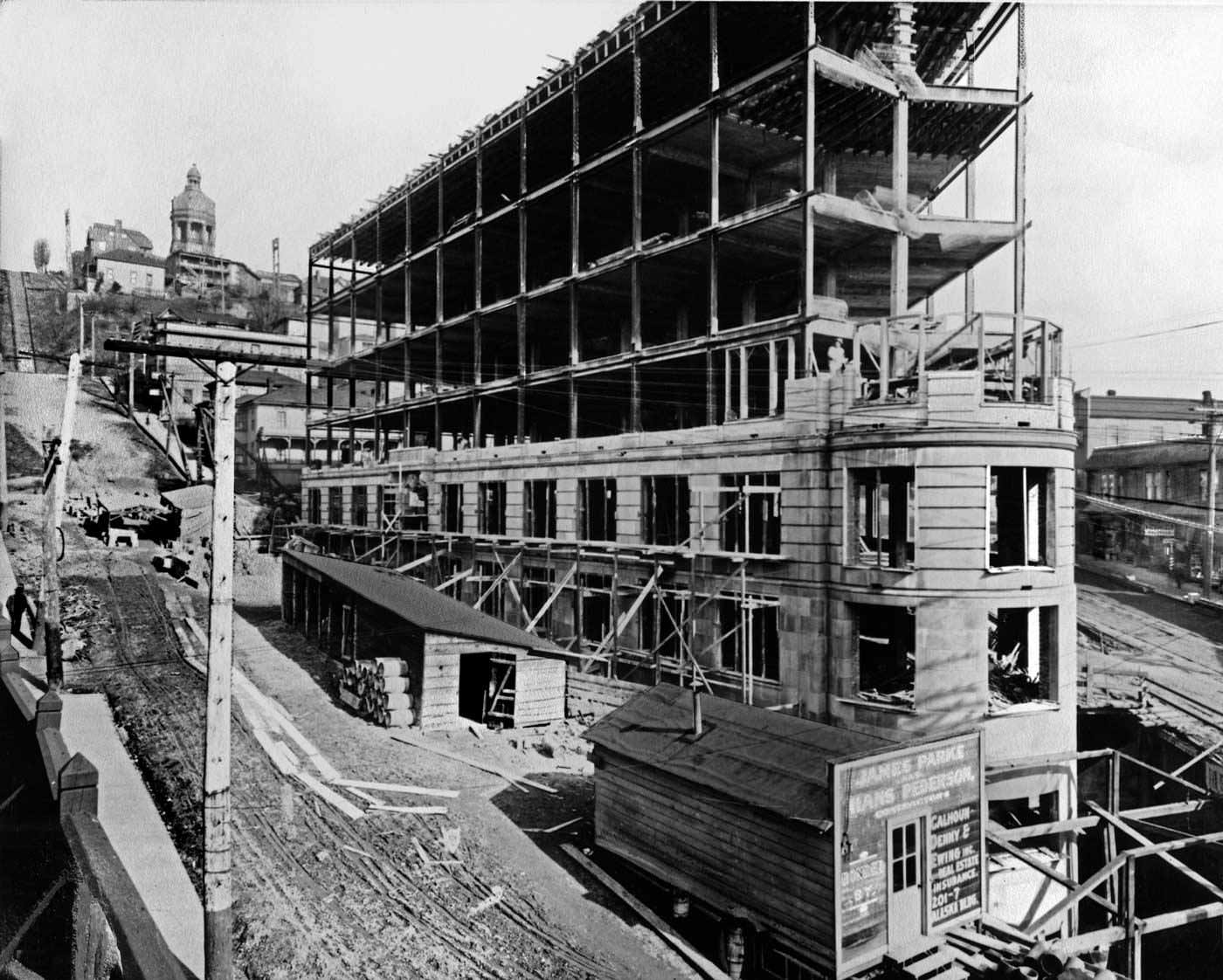 #3 Yesler Building under construction, 1909