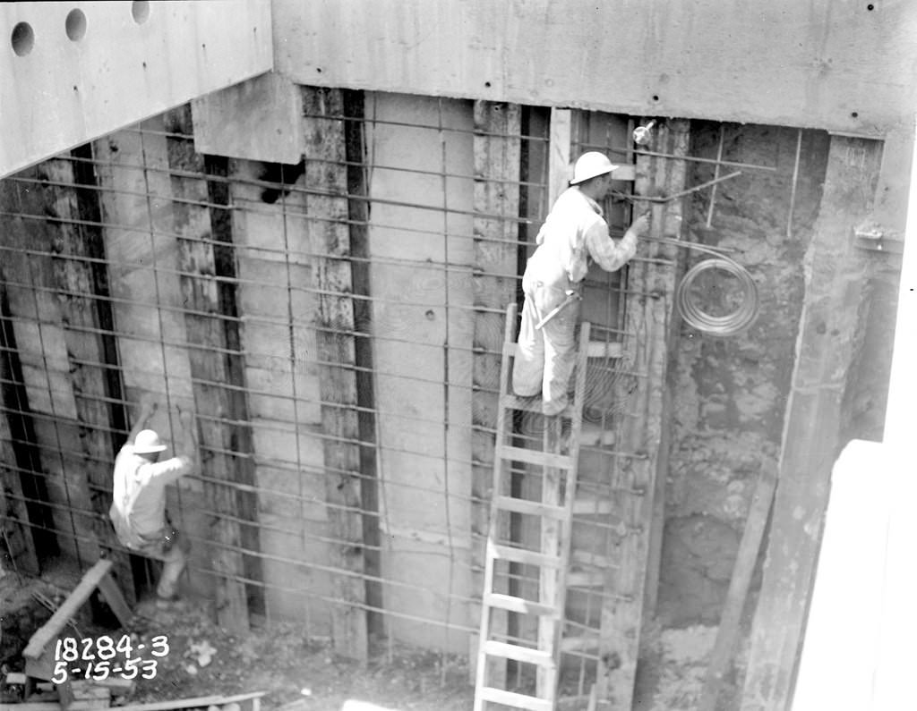 #31 Battery Street tunnel under construction, 1953