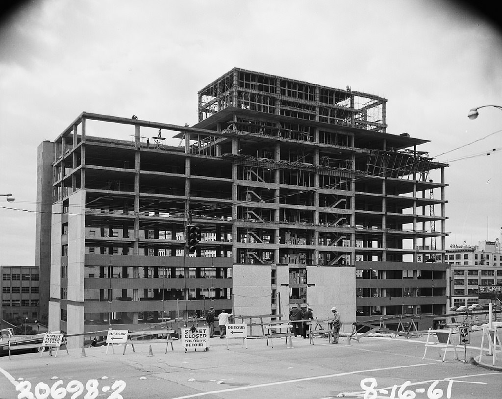 #36 Municipal building under construction, 1961