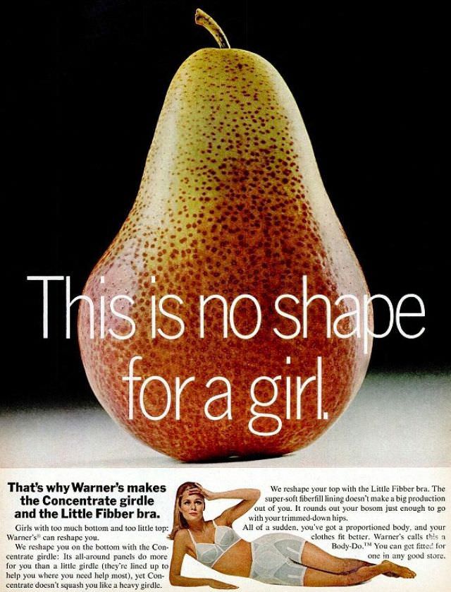 Even in the ’70s, ads offered ways to change the body into a more ideal shape.