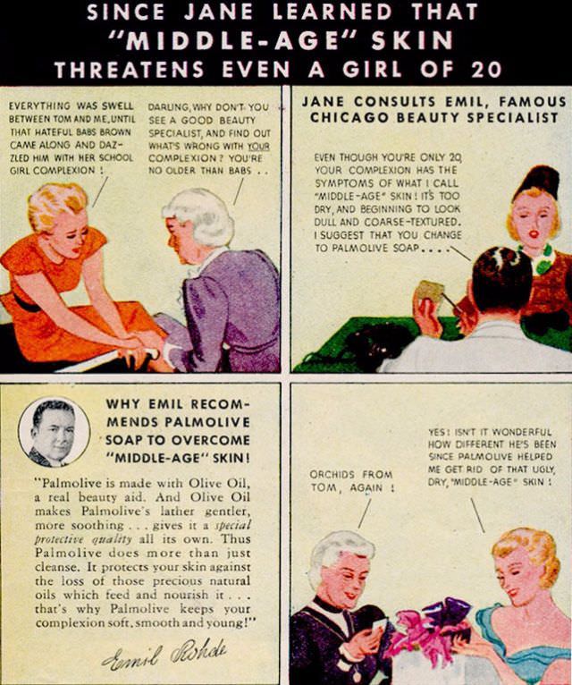 Somehow, this woman of 20 could lose her husband over her supposed “middle-age skin.