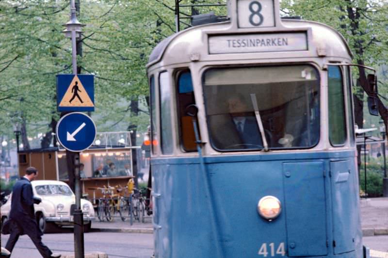 #69 Norrmalmstorg tram, Stockholm, 1967