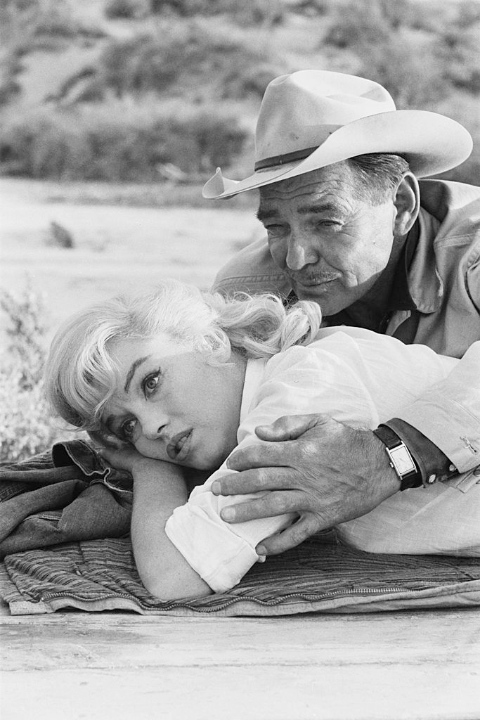 Clark Gable and Marilyn Monroe during the shooting of ‘The Misfits’.