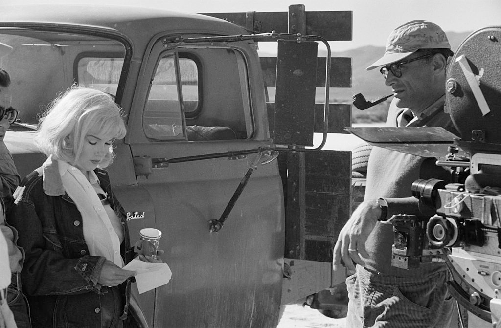 Marilyn Monroe with her husband, playwright Arthur Miller during the location shoot of ‘The Misfits’