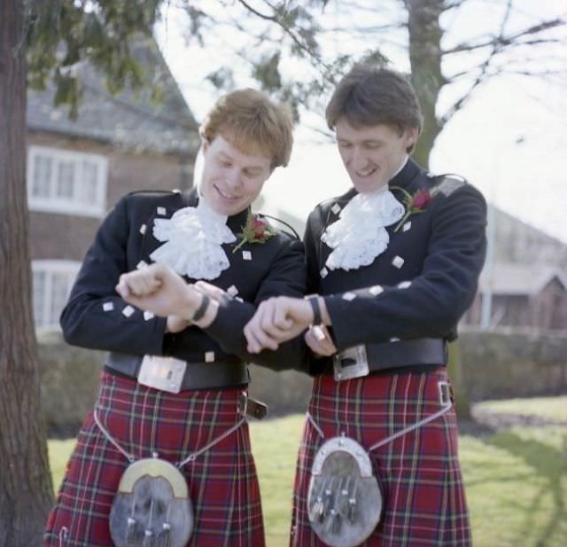 #1 Groom and best man checking where the bride is