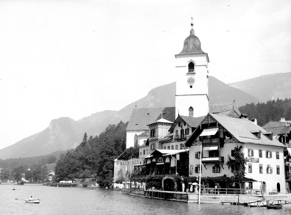 #44 Hotel Weisses Rössl, St. Wolfgang, Upper Austria, 1900s.