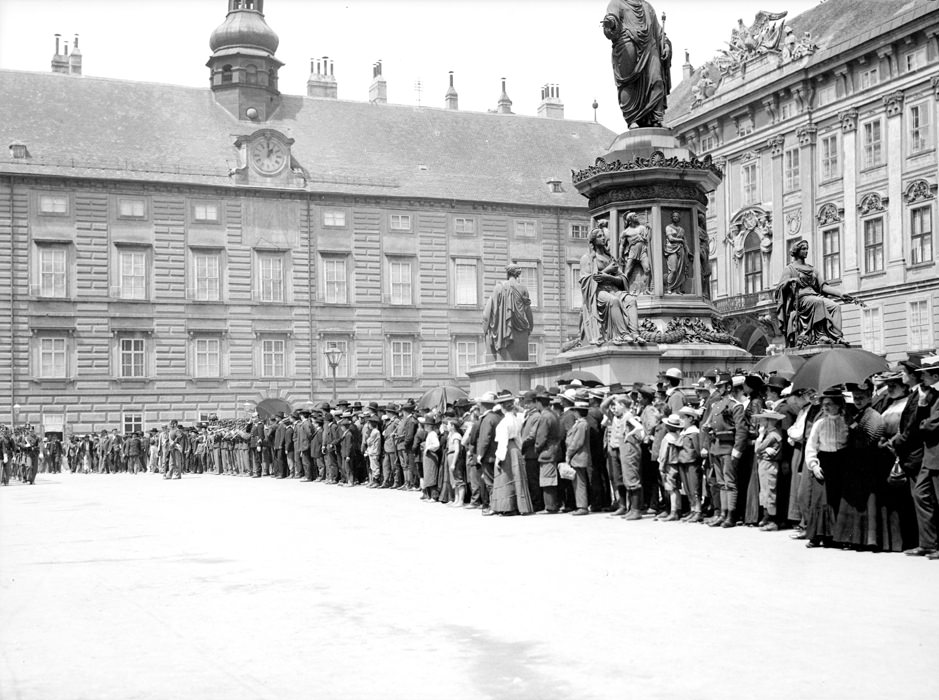 #71 Military Parade in Vienna, 1900s.