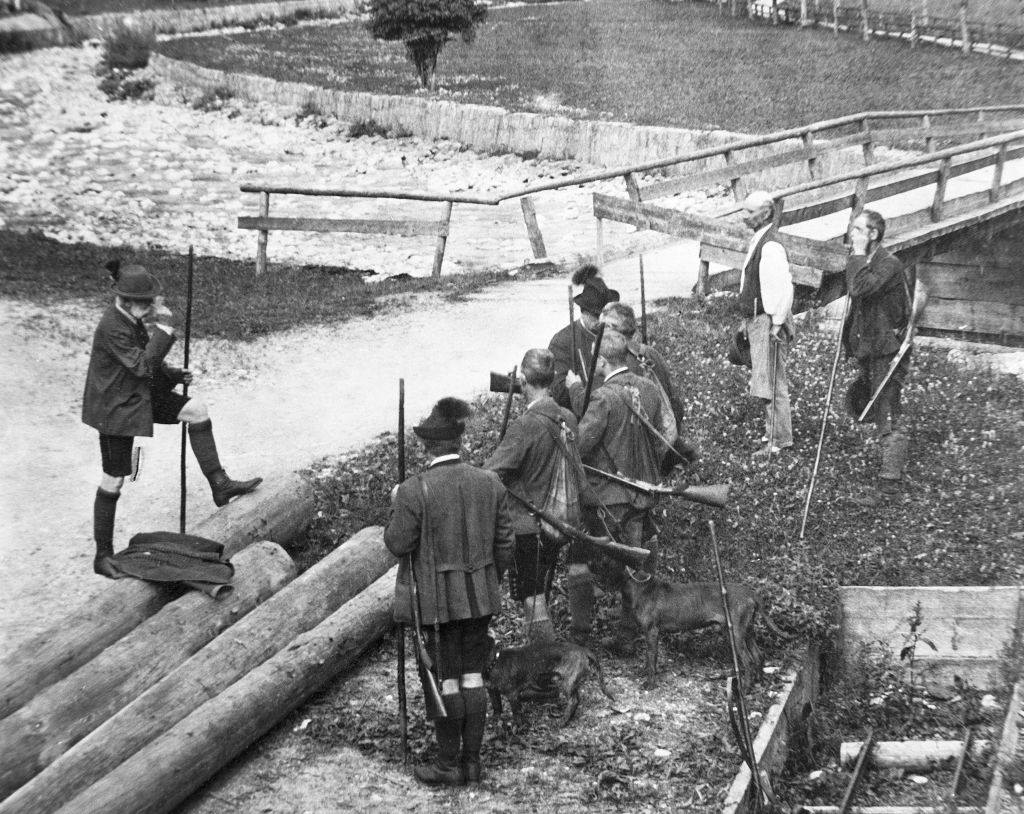 #9 The Emperor Franz Joseph I, hunting in Salzburg, Austria, 1900.