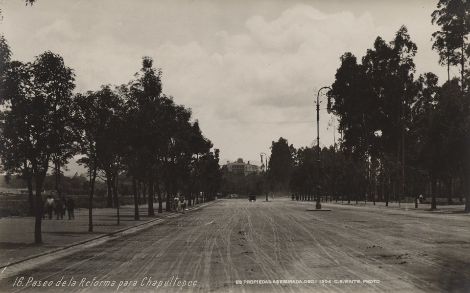 #44 Paseo de la Reforma para Chapultepec, Mexico City, 1904