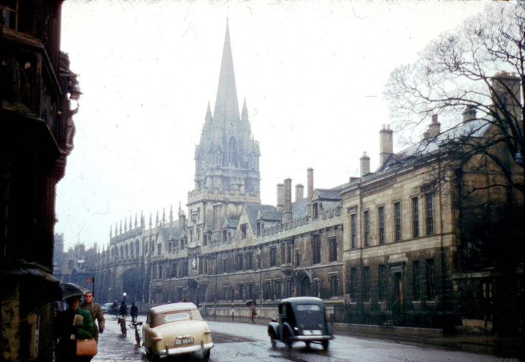 #1 Street Scene of Cambridge, 1951