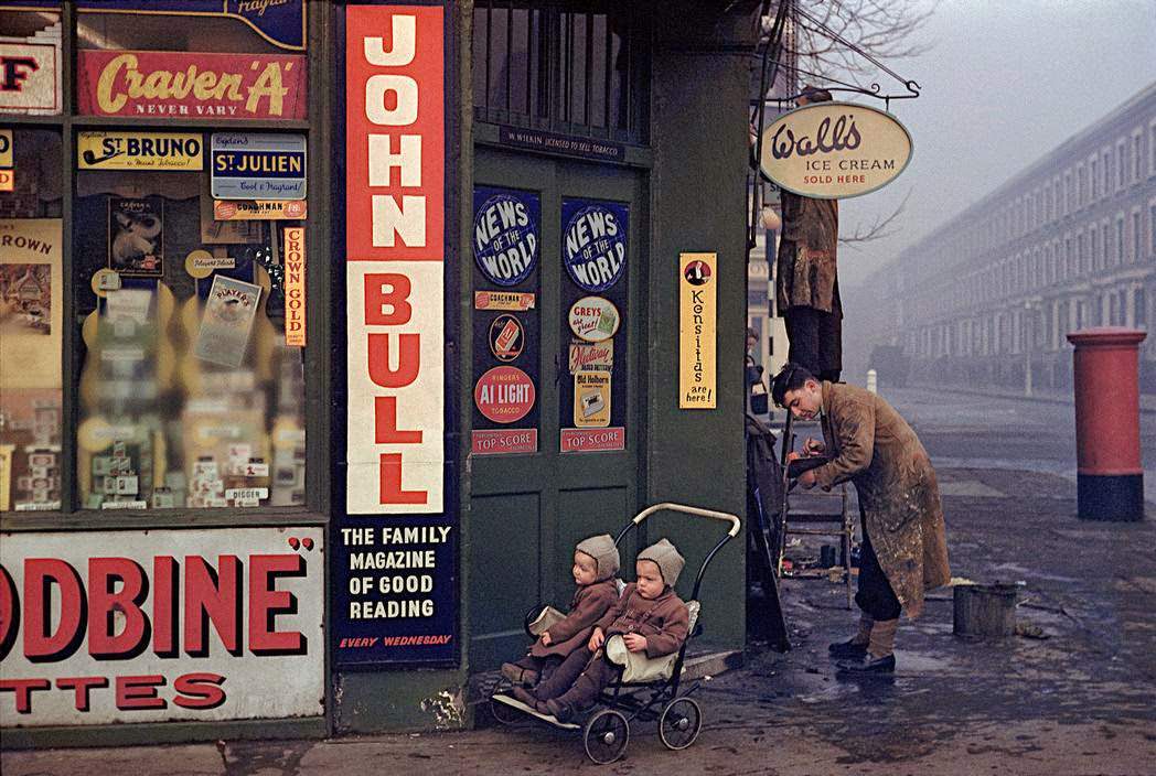 #3 Street corner at World’s End, London, 1954.