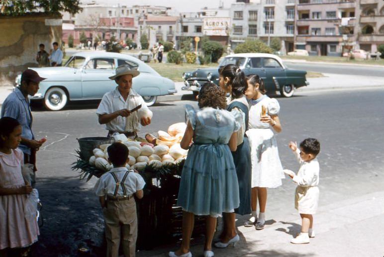 #51 Fruit vendor, Mexico, 1957