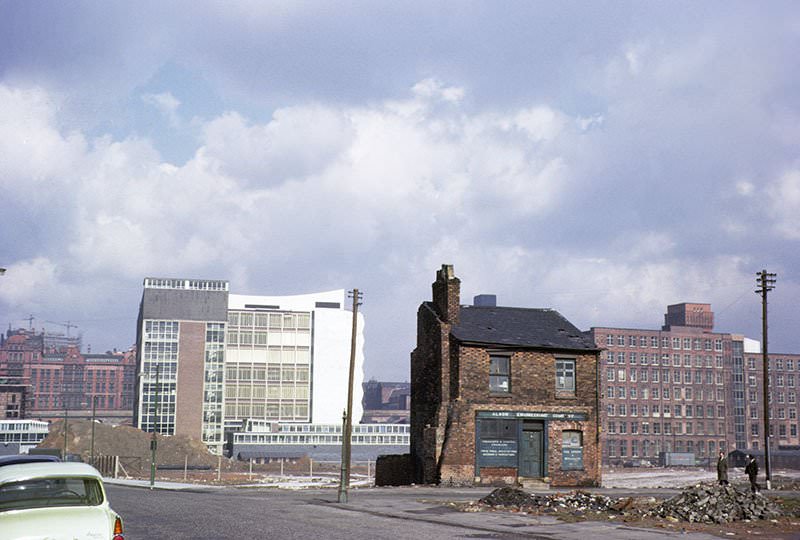 #2 View looking north over the site of the University of Manchester Institute of Science and Technology (UMIST) in the mid 1960s.