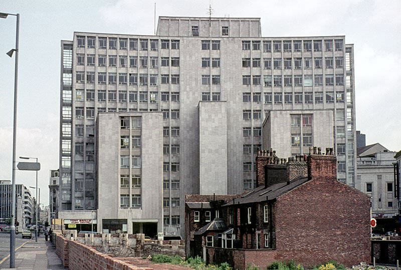#31 The rear of Peter House from Lower Mosley Street in 1967.
