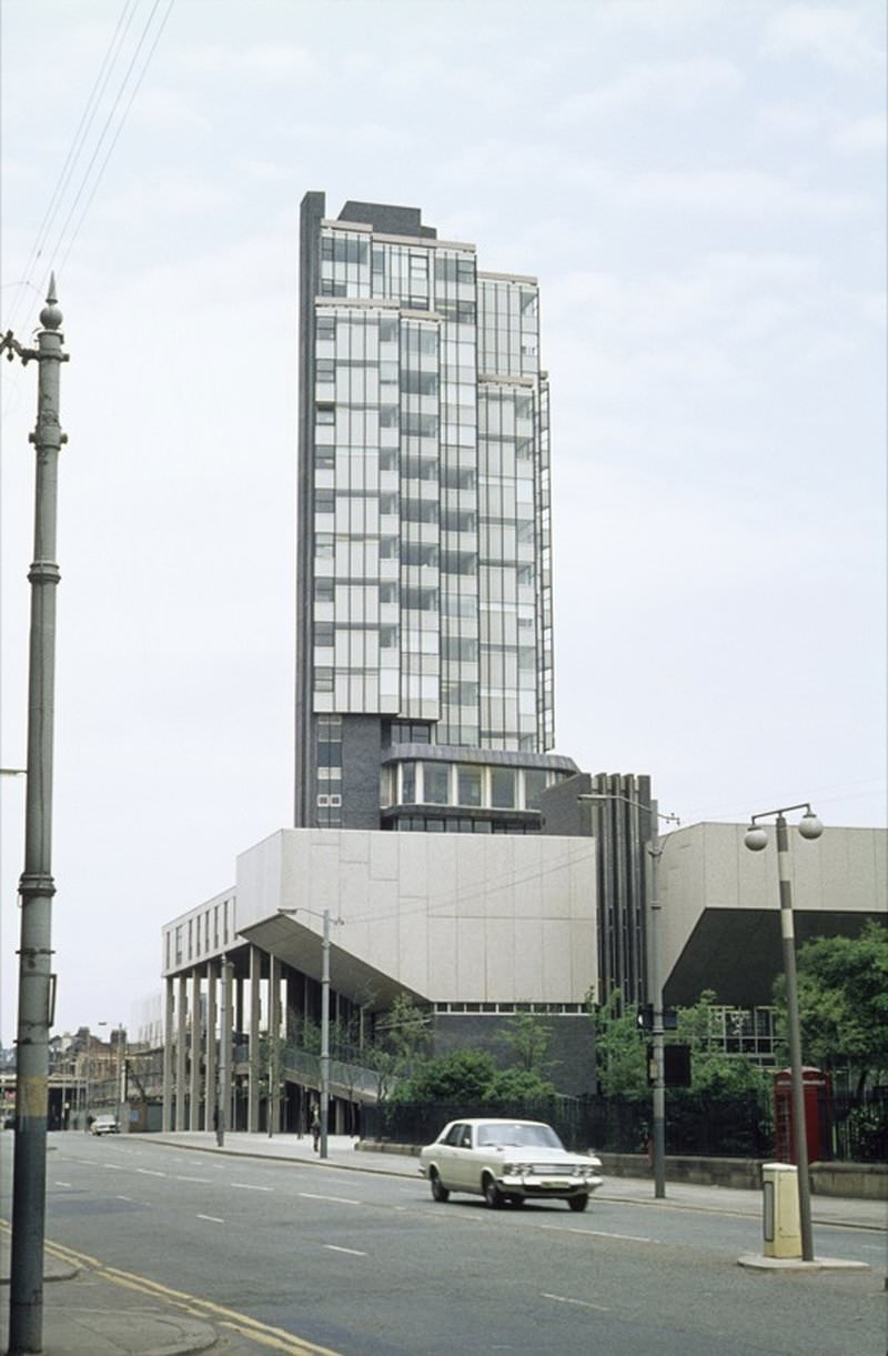 #56 The University of Manchester’s Mathematics Building on Oxford Road in 1969.