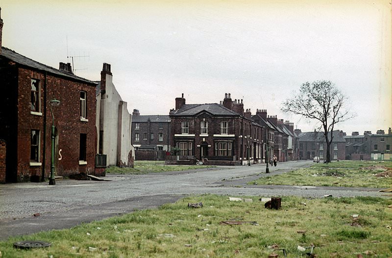 #67 Unidentified street in Hulme, 1967.