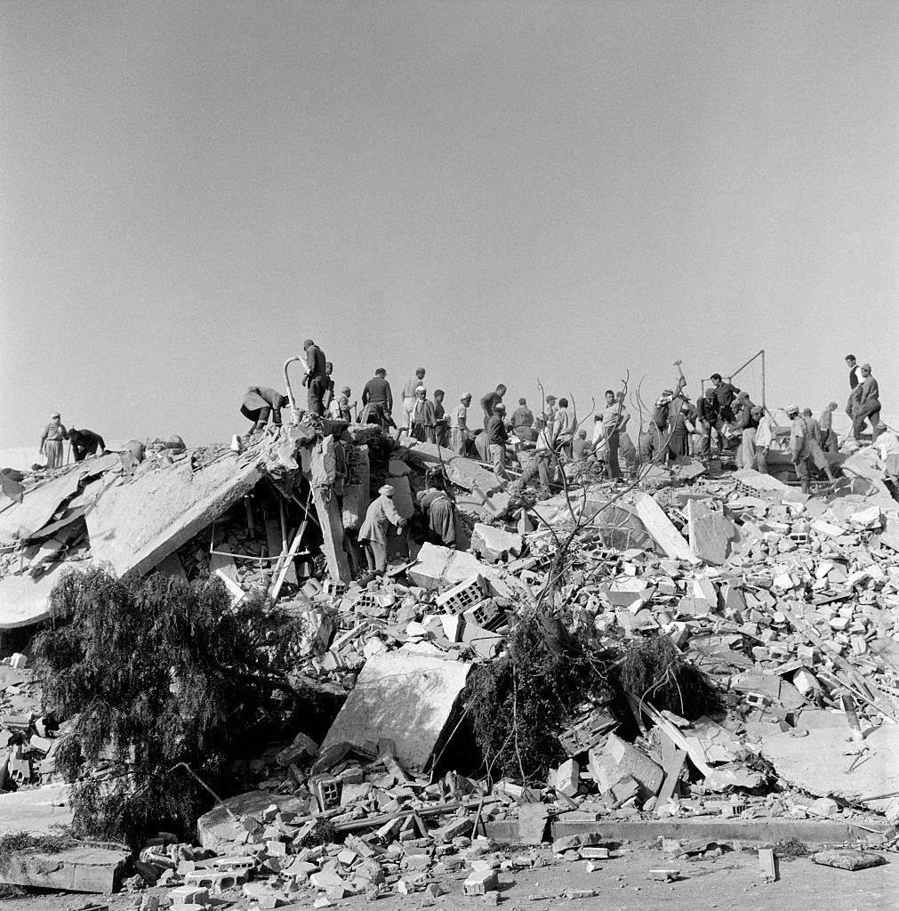 #32 Earthquake Aftermath in Agadir, Morocco, in March 1960.