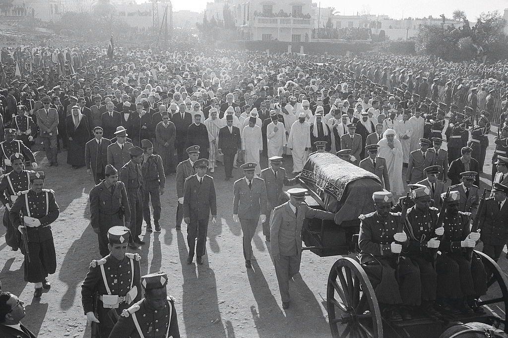 #59 The funeral of King Mohammed V of Morocco in Rabat, 1961.