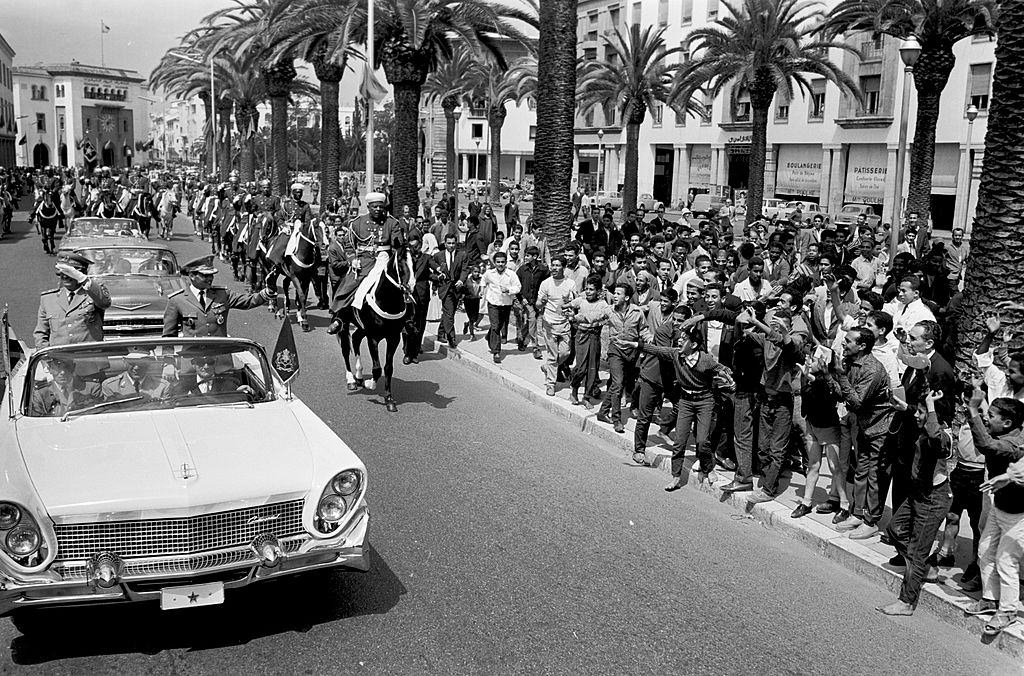 #63 President of Yugoslavia, and King Hassan II of Morocco, in Morocco, 1961.