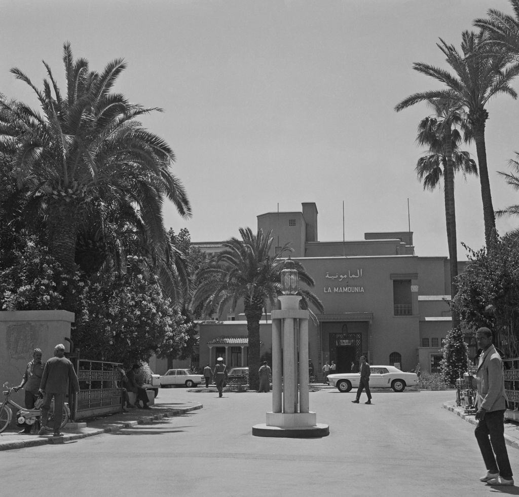 #83 The hotel ‘La Mamounia’ in Marrakech, Morocco, on May 16, 1969.