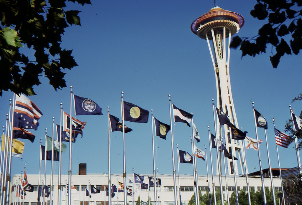 #6 Center Space Needle & Flags, August 1967
