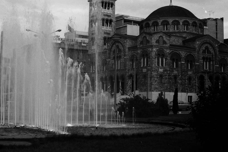 #15 Church and Fountain, Athens, Greece, 1974