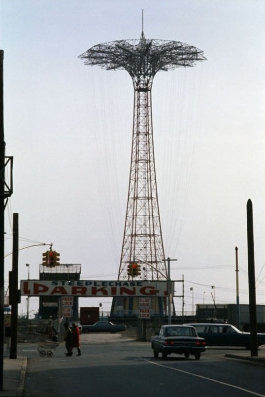 #47 Parachute jump, Coney Island, Brooklyn, 1970.