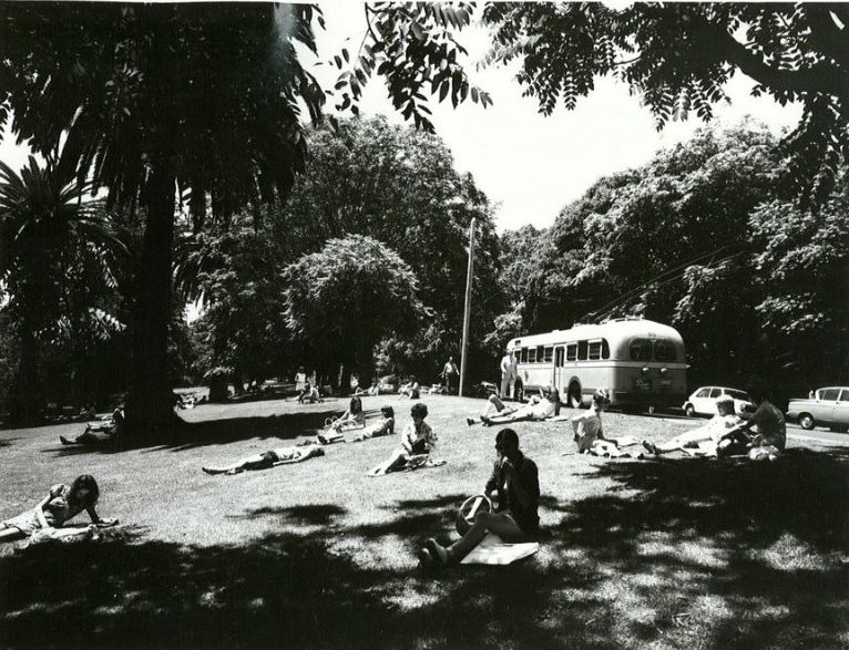 #27 Lunch scene, Albert Park, Auckland, November 1972