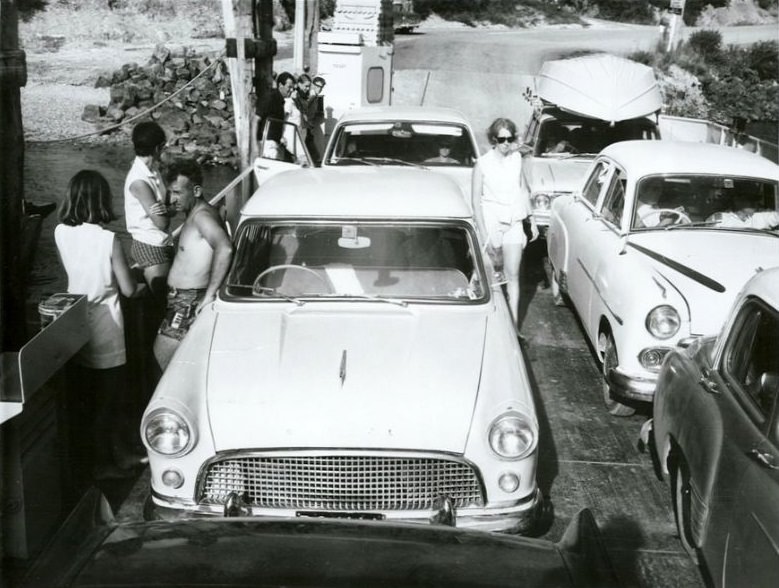 #41 Car Ferry ‘Opua’, Opua-Russell, Bay of Islands, Northland, January 1970