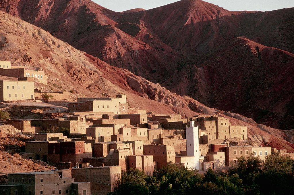 #40 Berber Village in Morocco, 1980s.