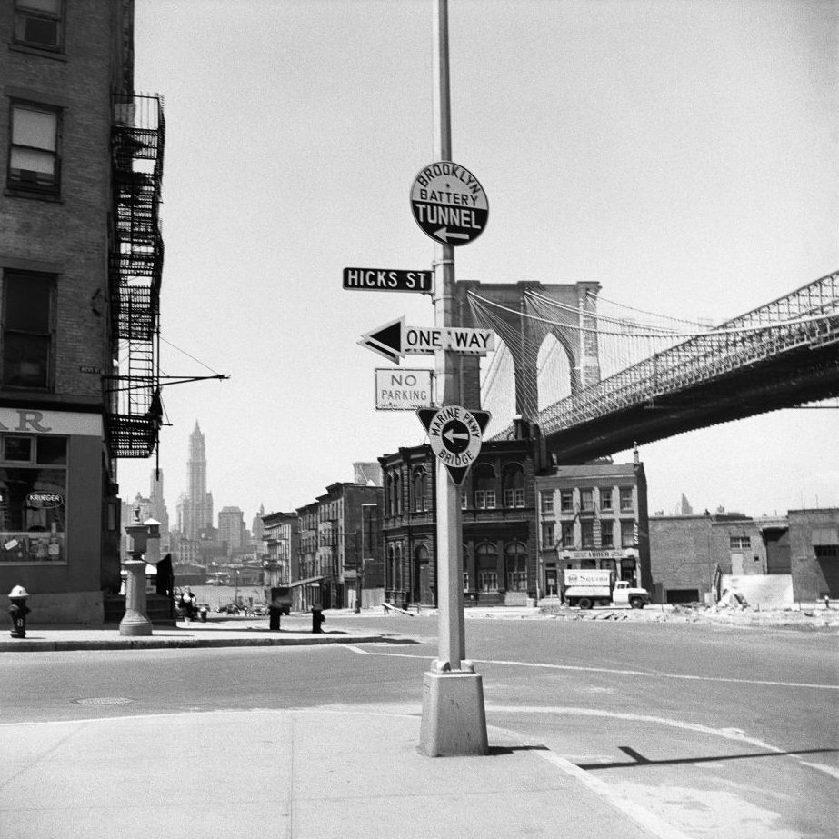 #46 Hicks Street in Brooklyn Heights, March 1958.