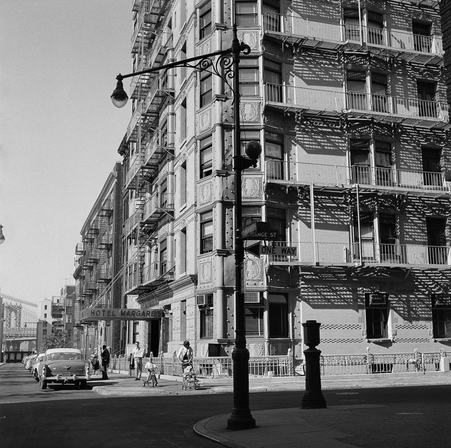 #45 Hotel Margaret in Brooklyn Heights in Orage Street, March 1958.