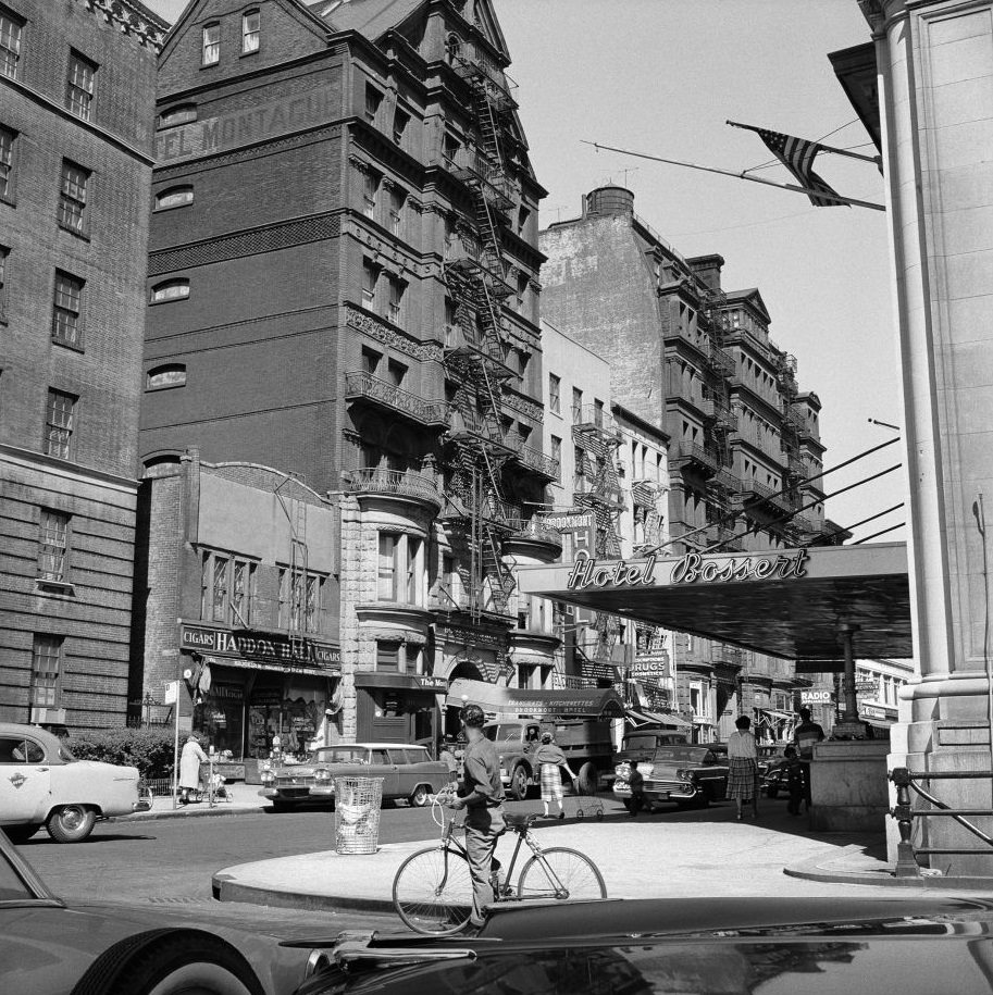 #10 The Hotel Bossert, at 98 Montague Street in Brooklyn Heights, March 1958.