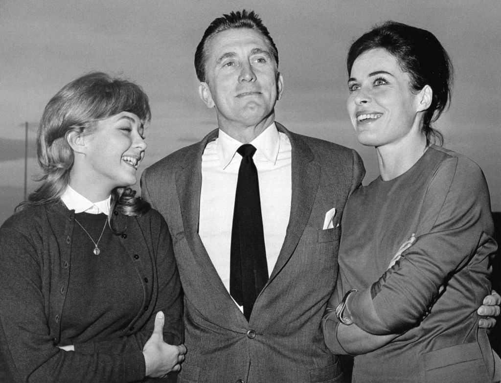 #12 Christine Kaufmann with Kirk Douglas and Barbara Rütting in the movie ‘City without Pity’, 1960.