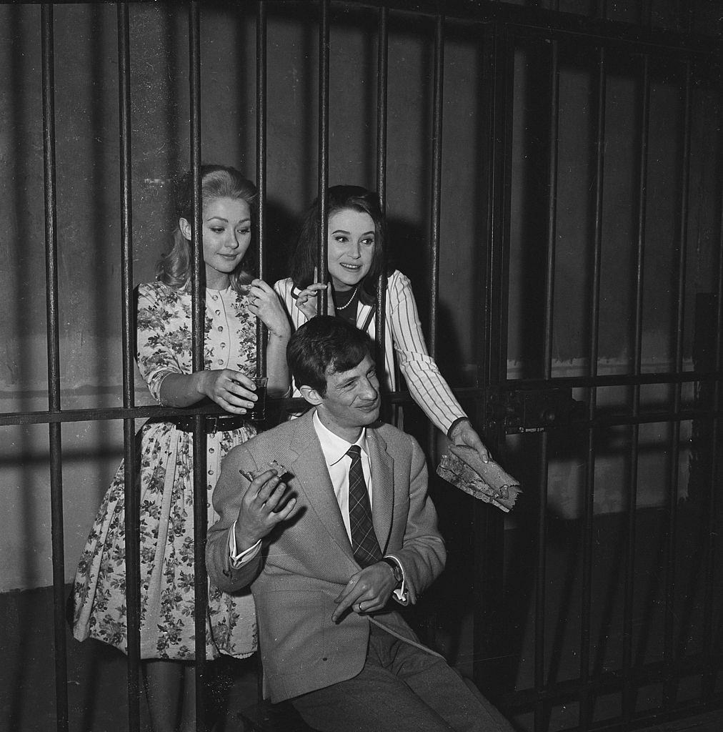 #17 Christine Kaufmann with Jean-Paul Belmondo and Beatrice Altariba in the movie ‘Un Nomme La Rocca’, 1960.