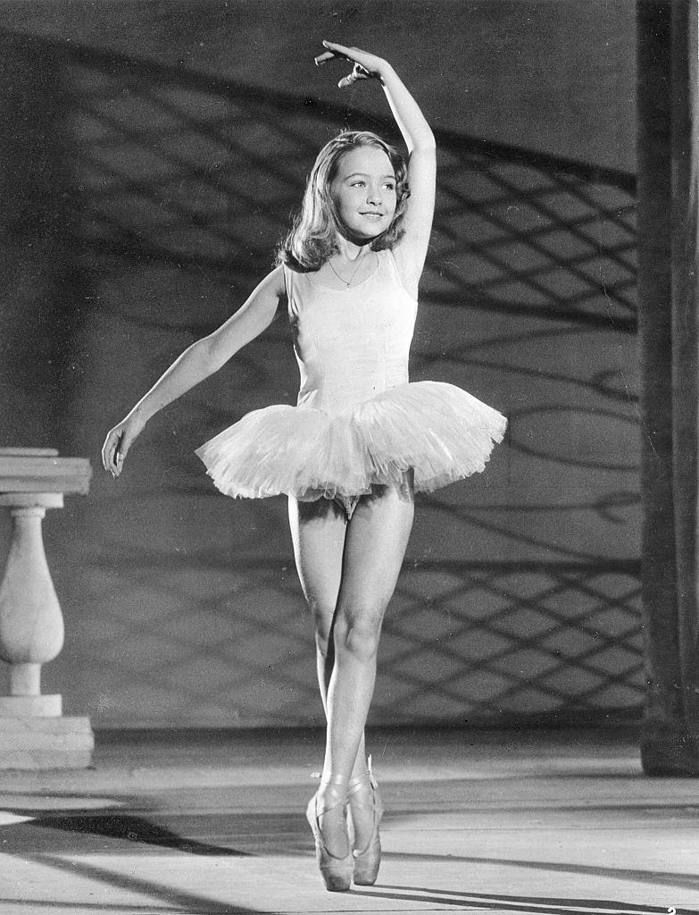 #2 Christine Kaufmann as a ballet dancer, 1953.