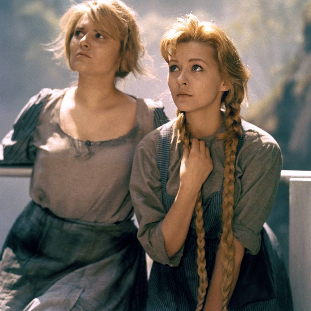 #23 Christine Kaufmann with Anita Höfer in the movie ‘Via Mila’, 1961.