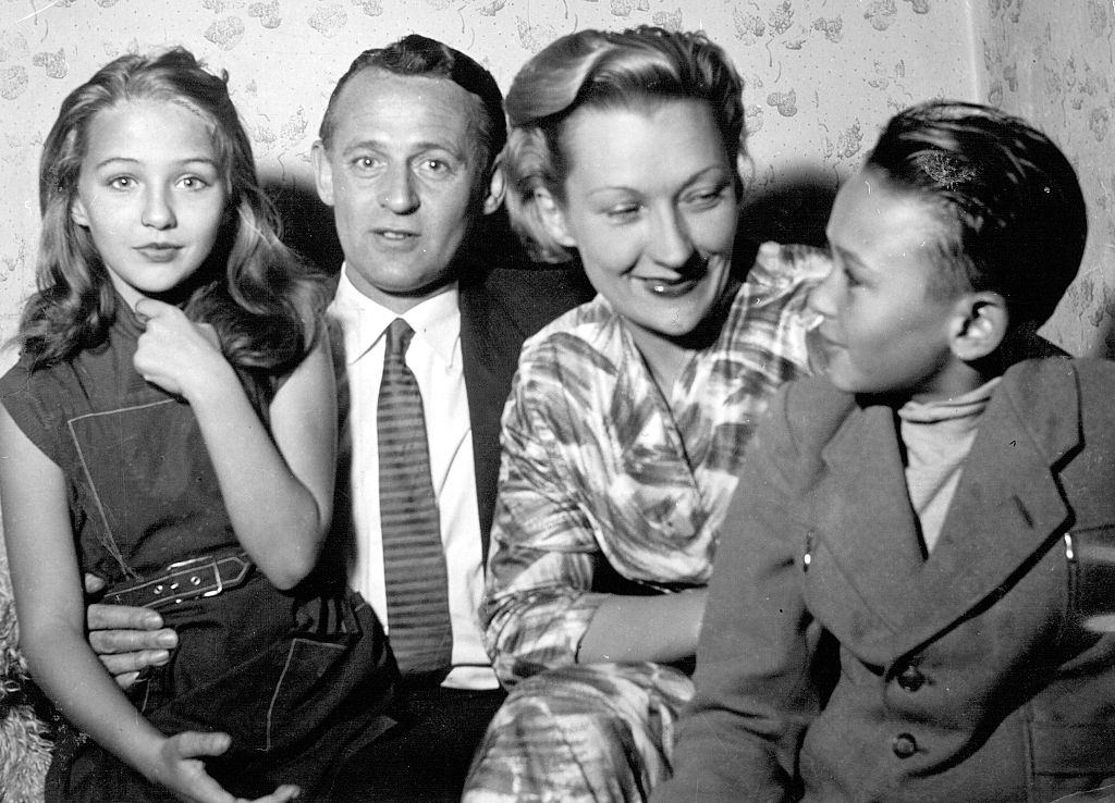 #9 Christine Kaufmann with her family, 1958.