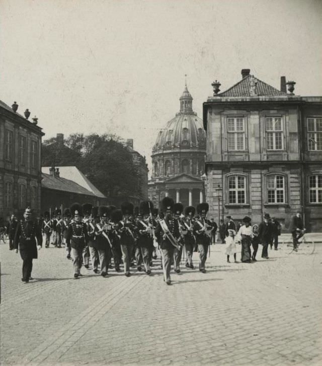 #18 Guard parade at Amalienborg square, Copenhagen