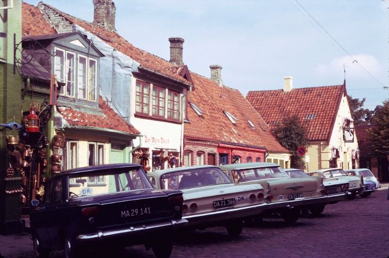 #28 Street in Odense, Funen Island, Denmark