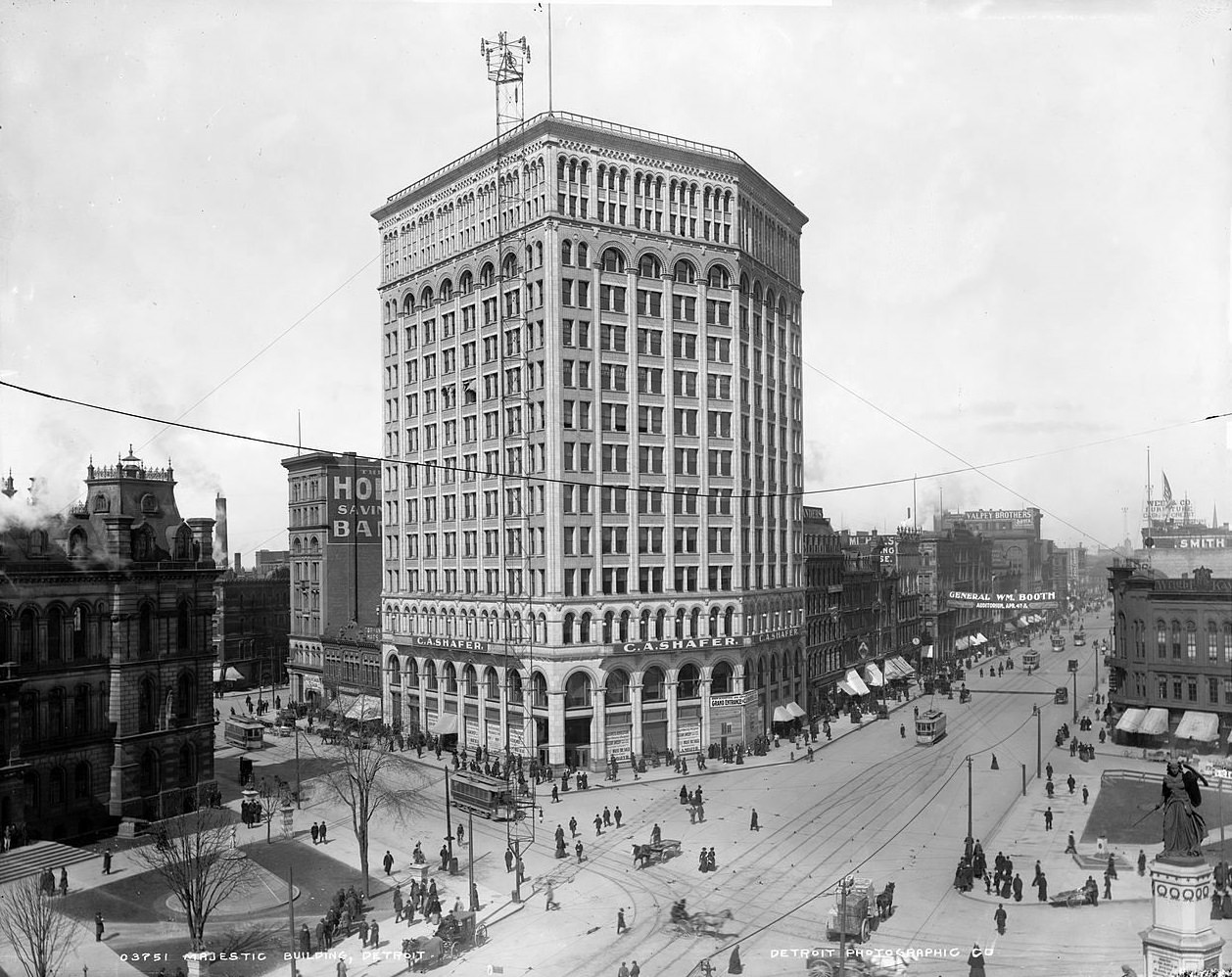 #4 Cycling in Detroit at approach to Belle Isle Bridge, c. 1890