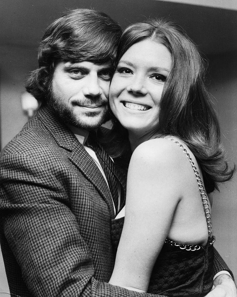 #33 Diana Rigg with Oliver Reed at the Hilton Hotel in London, November 8th 1967.