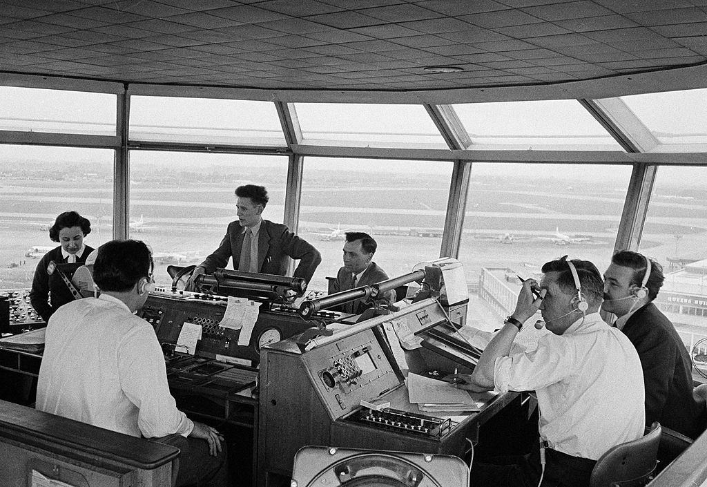 #18 Control Tower of Heathrow Airport, 1957.