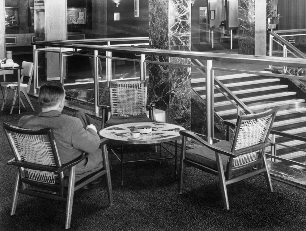 #19 Seating in the Europa building, now called Terminal 2, 1950s.
