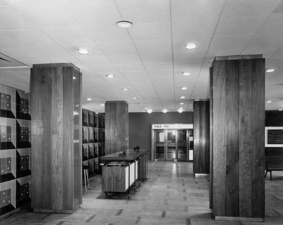 #21 Entrance to public post office, 1955.