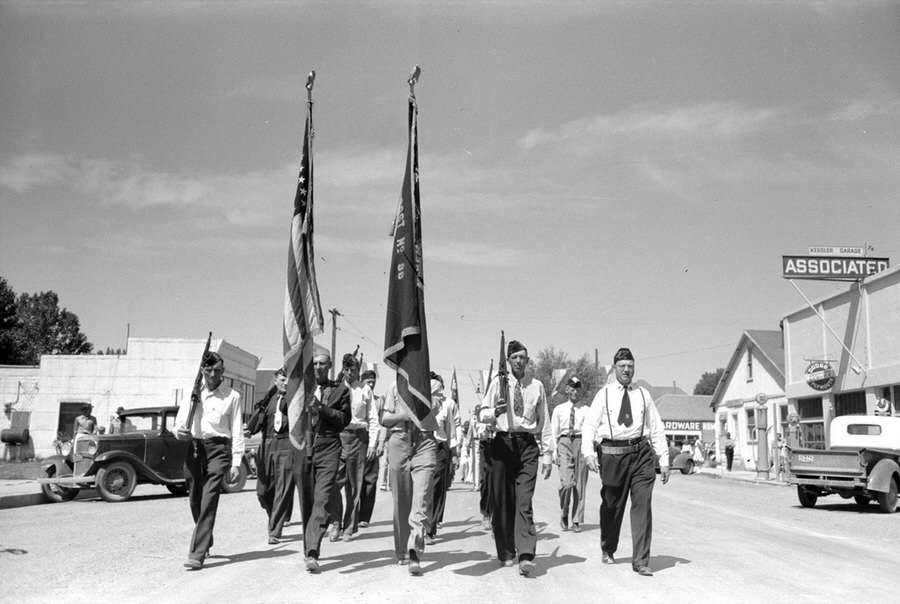 #11 Legionaries parade on the Fourth of July in Vale.