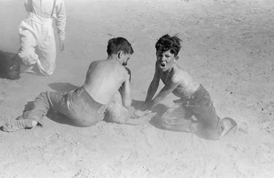 #29 At the greased pig chase.