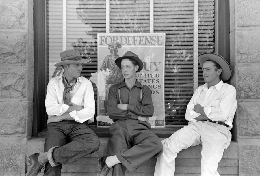 #10 Farm boys in town for the Fourth of July celebration.