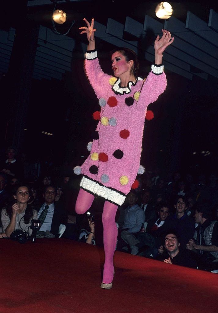 #28 Janice Dickenson dancing on the stage, 1980.