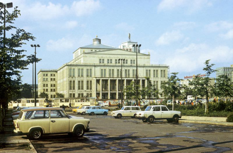 #49 Opera House, Augustusplatz, before Karl-Marx-Platz, 1984